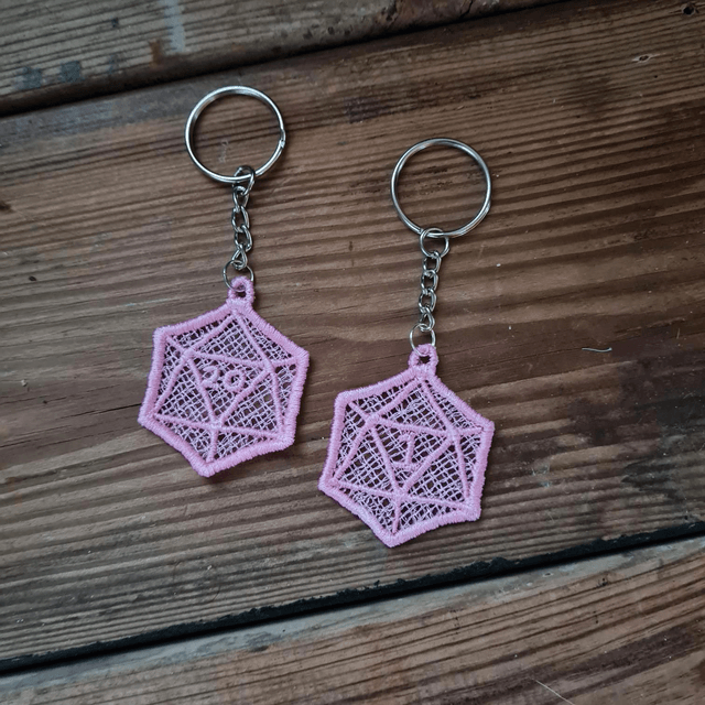 D20 keychain
