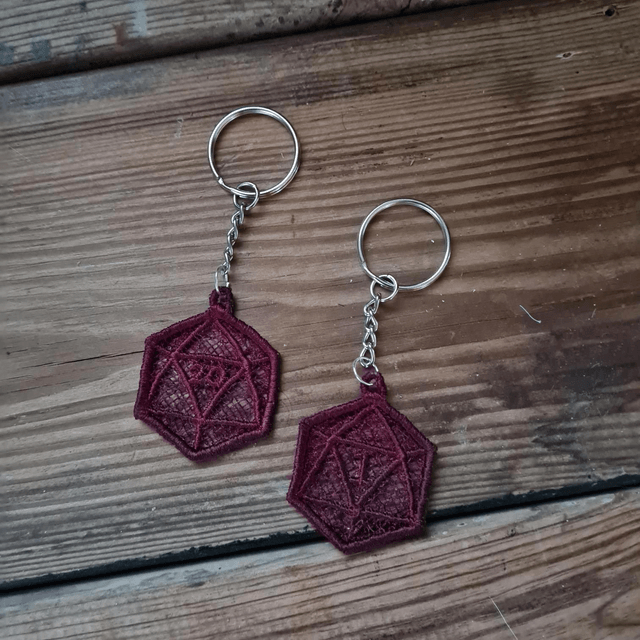 D20 keychain