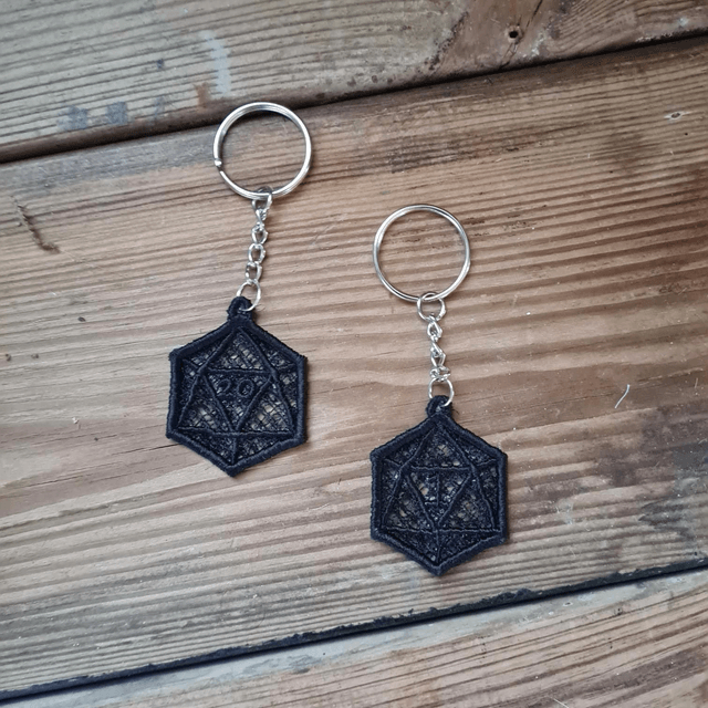 D20 keychain