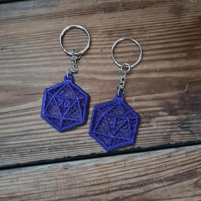 D20 keychain